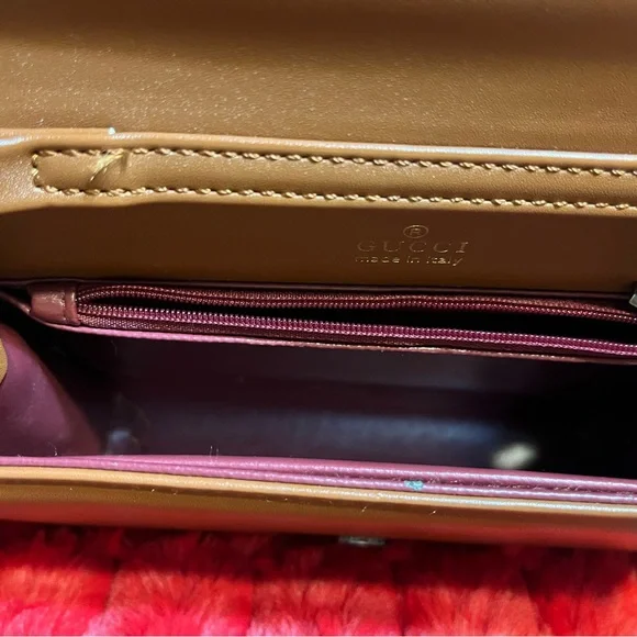 Gucci Brown Crossbody Bag with Chain Strap - Picture 2 of 2